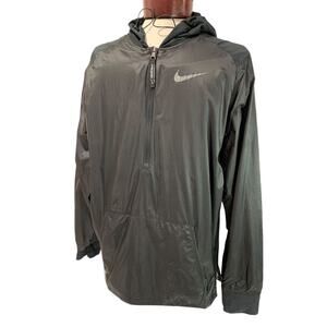Medium Nike Pro Repel 1/2 Zip Black‎ Jacket Hooded Windbreaker DM5536
